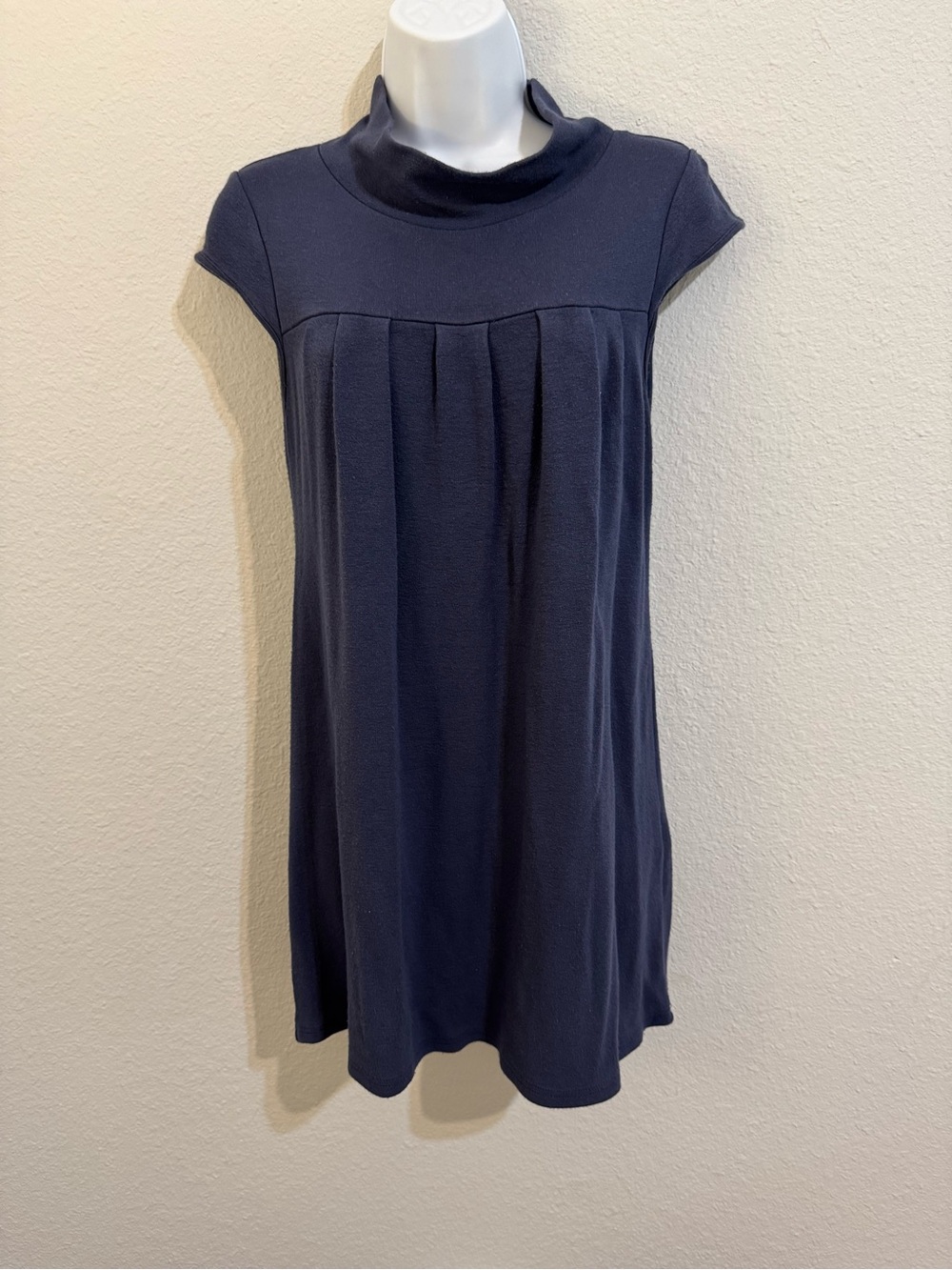 Naf Naf Y2K Pleated Navy Dress